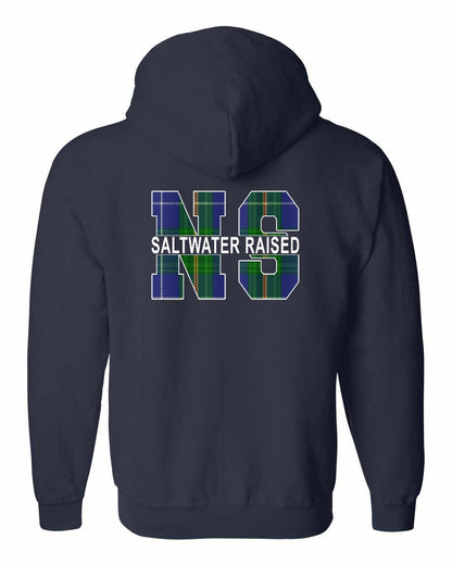 Saltwater Raised Left Chest and Back zip-hoodie