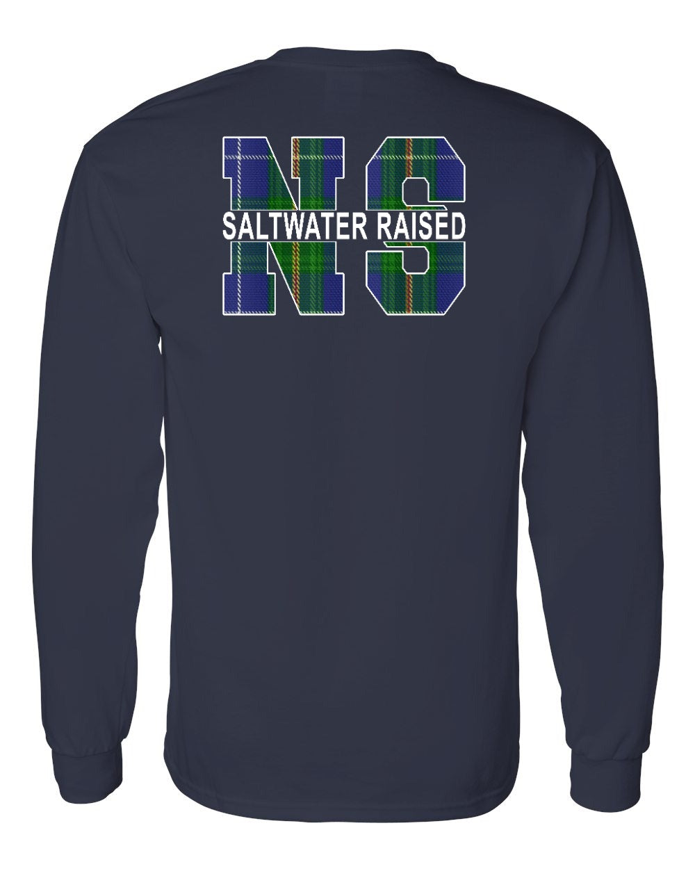 Saltwater Raised Left Chest and Back Long Sleeve Tee