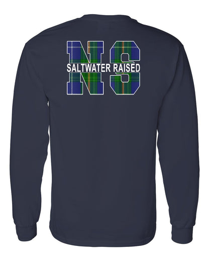 Saltwater Raised Left Chest and Back Long Sleeve Tee