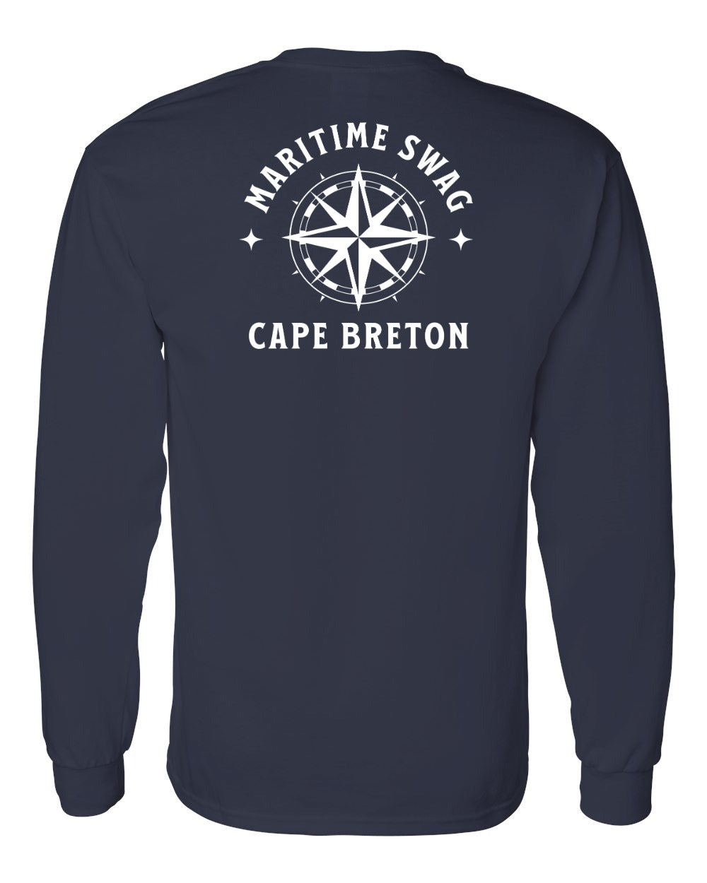 Maritime Swag Cape Breton Compass Left Chest and Back Long Sleeve Tee