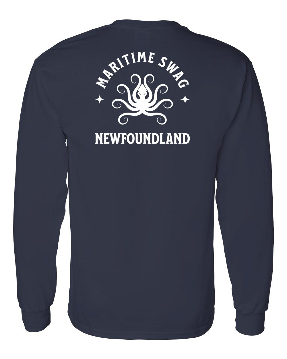 Maritime Swag Newfoundland Octopus Left Chest and Back Long Sleeve