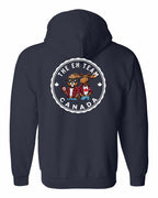 Eh Team Left Chest and Back Zip Hoodie - Gildan Canada (sewn Internationally) - Unisex