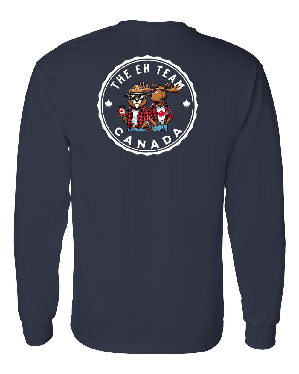 Eh Team Left Chest and Back Long Sleeve - Gildan Canada (sewn Internationally) - Unisex