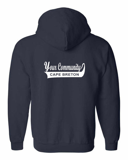 Your Community Swoop (Cape Breton) Left Chest and Back Zip Hoodie