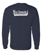 Your Community Swoop NB Left Chest and Back Long Sleeve Tee - Unisex
