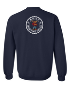 Built Maritime Tough Moose Left Chest and Back Crewneck Sweatshirt - Unisex