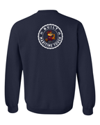 Built Maritime Tough Rosie Left Chest and Back Crewneck Sweatshirt - Unisex