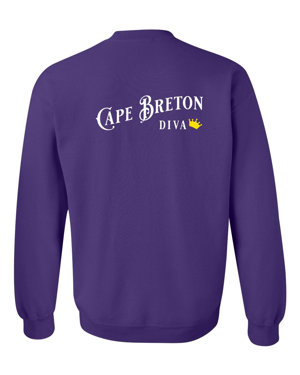 Cape Breton Diva Left Chest and Back Crewneck Sweatshirt