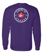 Elbows up Leaf Left Chest and Back Long Sleeve - Gildan Canada (sewn Internationally) - Unisex