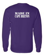 Made In CB White Left Chest and Back Long Sleeve Tee - Unisex