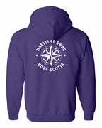 Maritime Swag NS Compass Left Chest and Back Zip Hoodie - Unisex