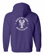 Maritime Swag NS Mandala white Lobster Left Chest and Back Zip Hoodie - Unisex