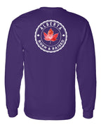 Born And Raised Alberta Left Chest and Back Long Sleeve - Gildan Canada (sewn Internationally) - Unisex