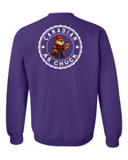 CDN as Chuck Male Beaver Left Chest and Back Crewneck Sweatshirt - Gildan Canada (sewn Internationally) - Unisex