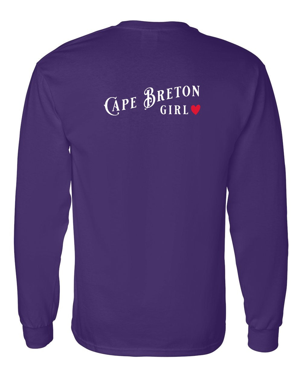 Cape Breton Girl Left Chest and Back Long Sleeve Tee