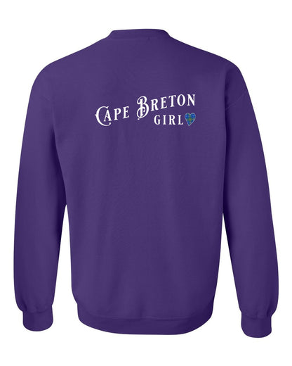 Cape Breton Girl Tartan Left Chest and Back Crewneck Sweatshirt