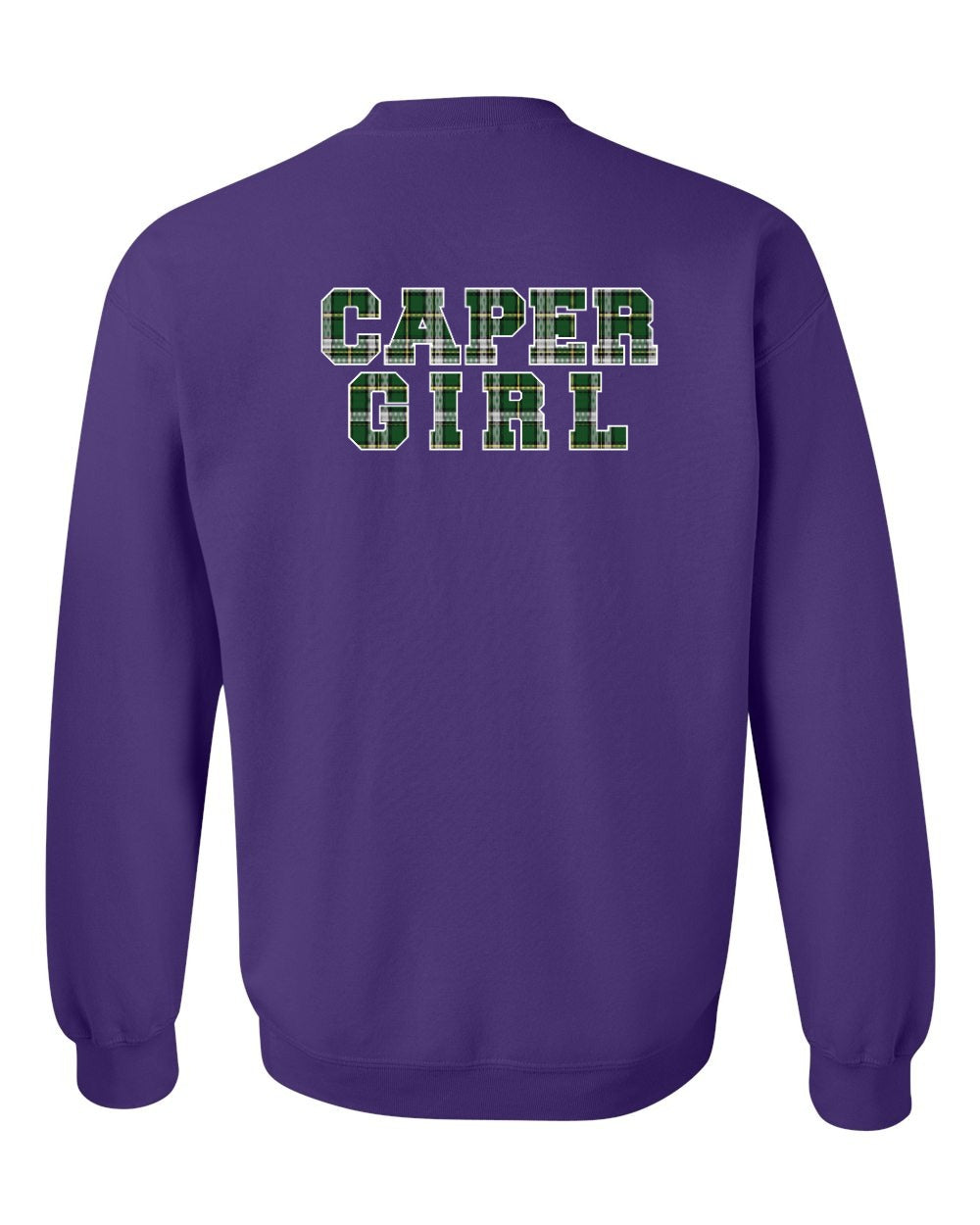 Caper Girl Left Chest and Back Crewneck Sweatshirt - Unisex