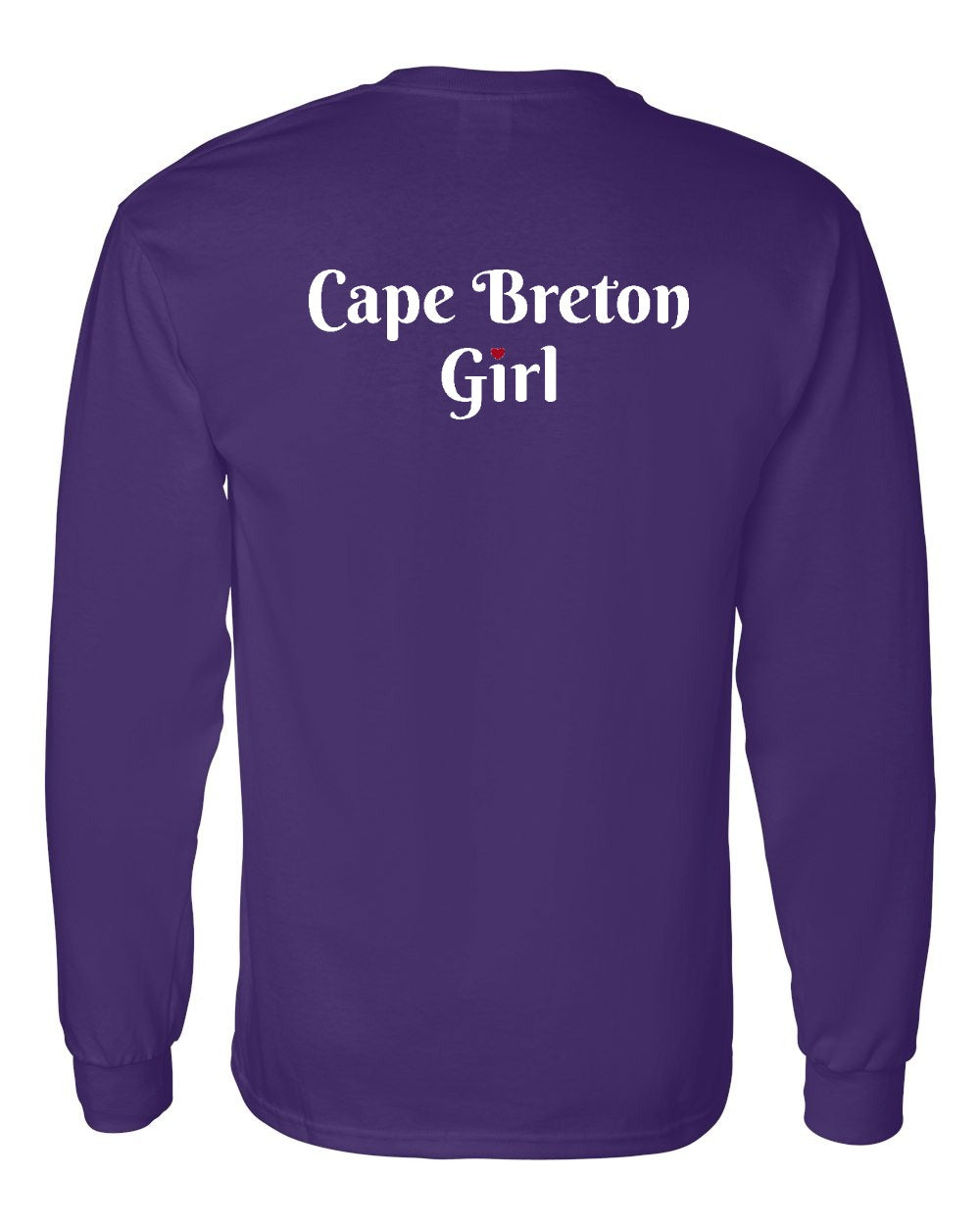 CB Girl Heart Dot Left Chest & Back Long Sleeve Tee - Unisex