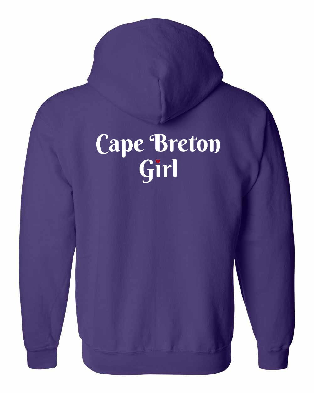 CB Girl Heart Dot Left Chest & Back Zip Hoodie - Unisex