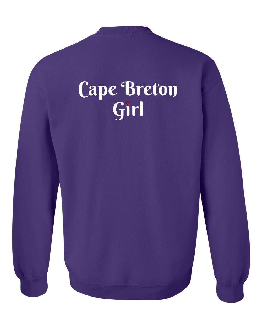 CB Girl Heart Dot Left Chest & Back Crewneck Sweatshirt - Unisex