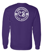 Born & Raised CB Left Chest and Back Long Sleeve Tee - Unisex