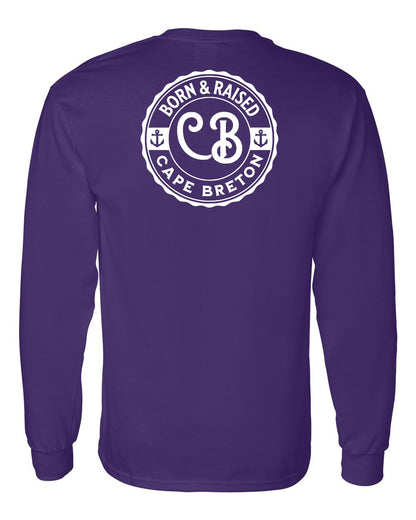 Born & Raised Cape Breton Left Chest and Back Long Sleeve Tee
