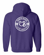 Born & Raised CB Left Chest and Back Zip Hoodie - Unisex