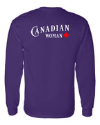 Canadian Woman Left Chest and Back Long Sleeve - Gildan Canada (sewn Internationally) - Unisex