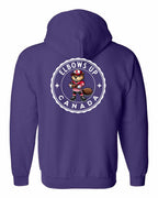 Elbows up Beaver Left Chest and Back Zip Hoodie - Gildan Canada (sewn Internationally) - Unisex