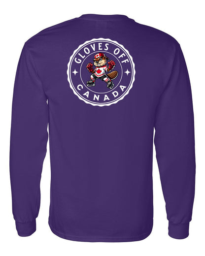 Gloves Off Beaver Left Chest and Back Long Sleeve