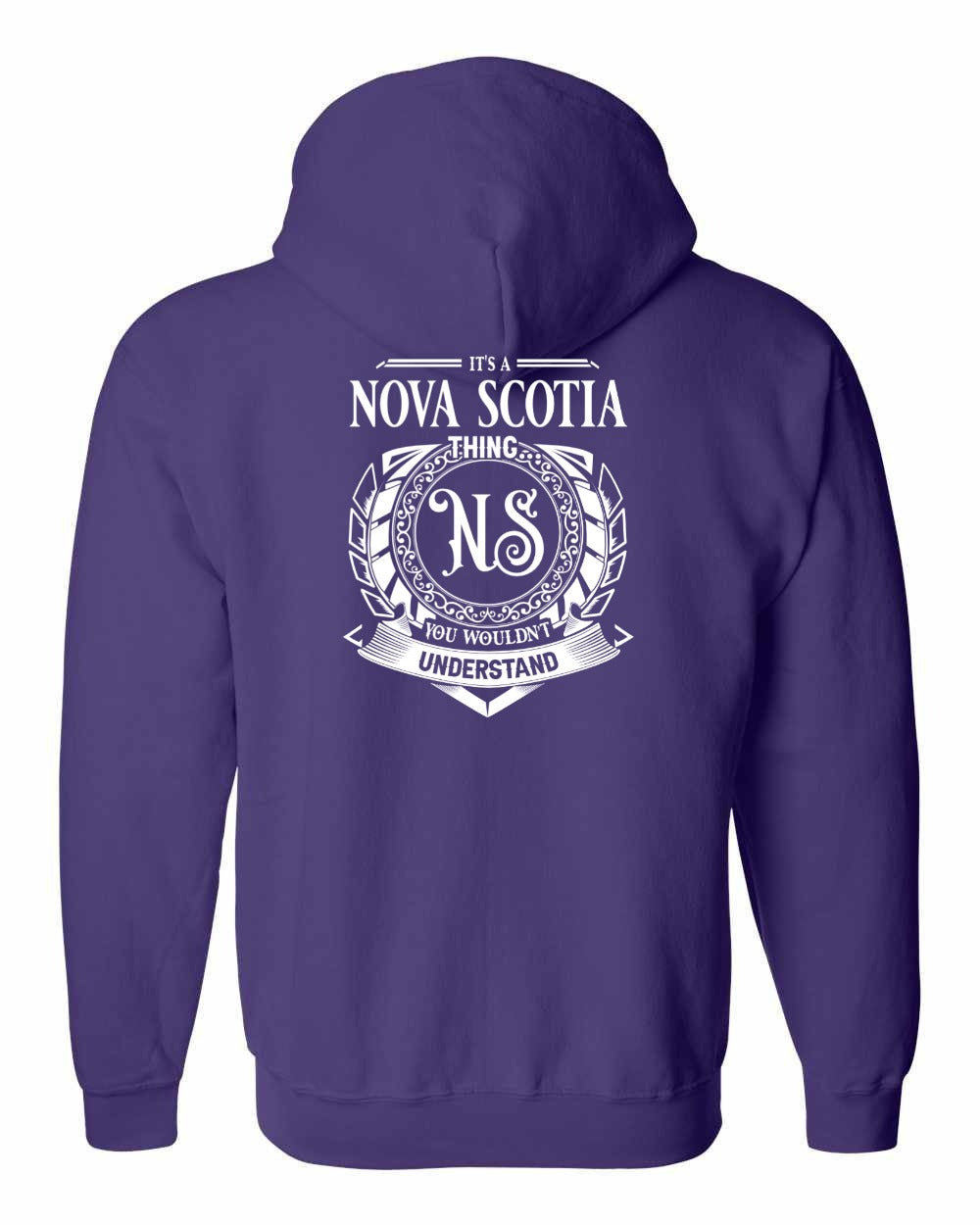 It's  A NS Thing Left Chest and Back Zip Hoodie - Unisex