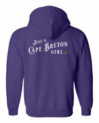 Just a CB Girl Tartan Left Chest and Back Zip Hoodie - Unisex