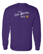 Just a CB Guy Yellow Compass Left Chest and Back Long Sleeve Tee - Unisex