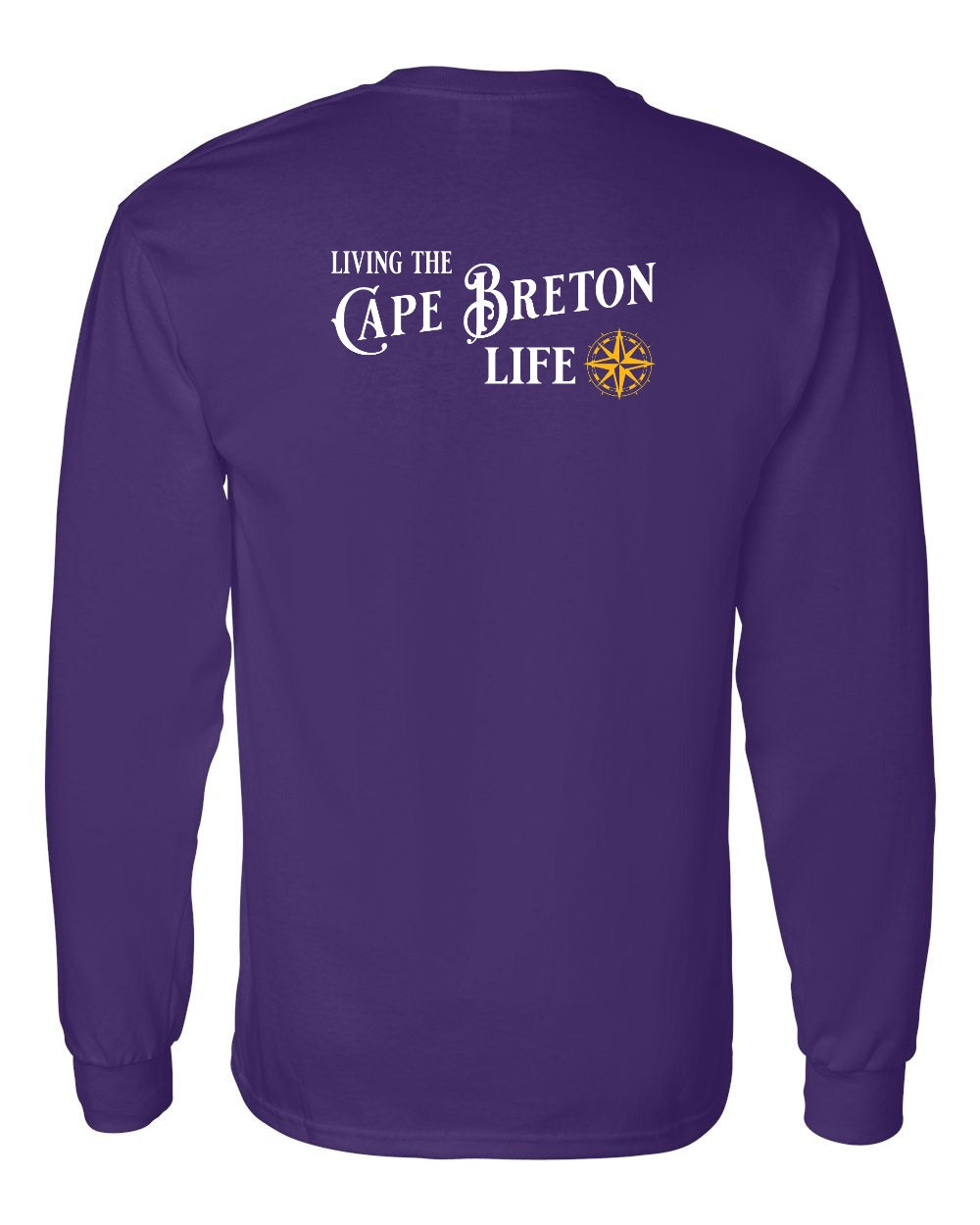 Living the CB Life yellow Left Chest and Back Long Sleeve Tee - Unisex
