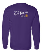 Living the CB Life yellow Left Chest and Back Long Sleeve Tee - Unisex