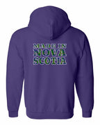 Made In NS Tartan Left Chest and Back Zip Hoodie - Unisex