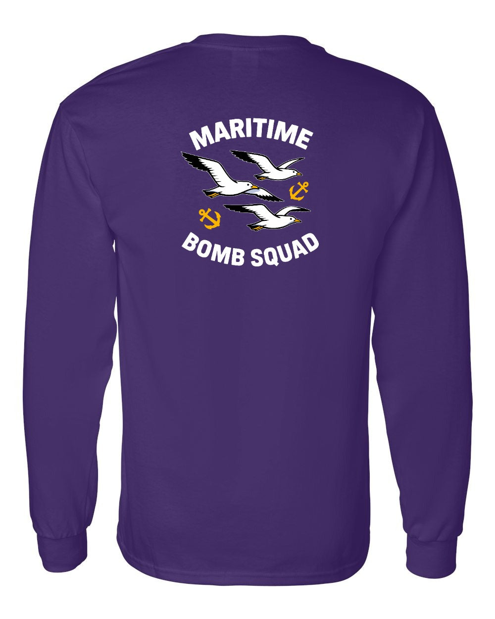 Maritime Bomb Squad Left Chest & Back Long Sleeve Tee - Unisex