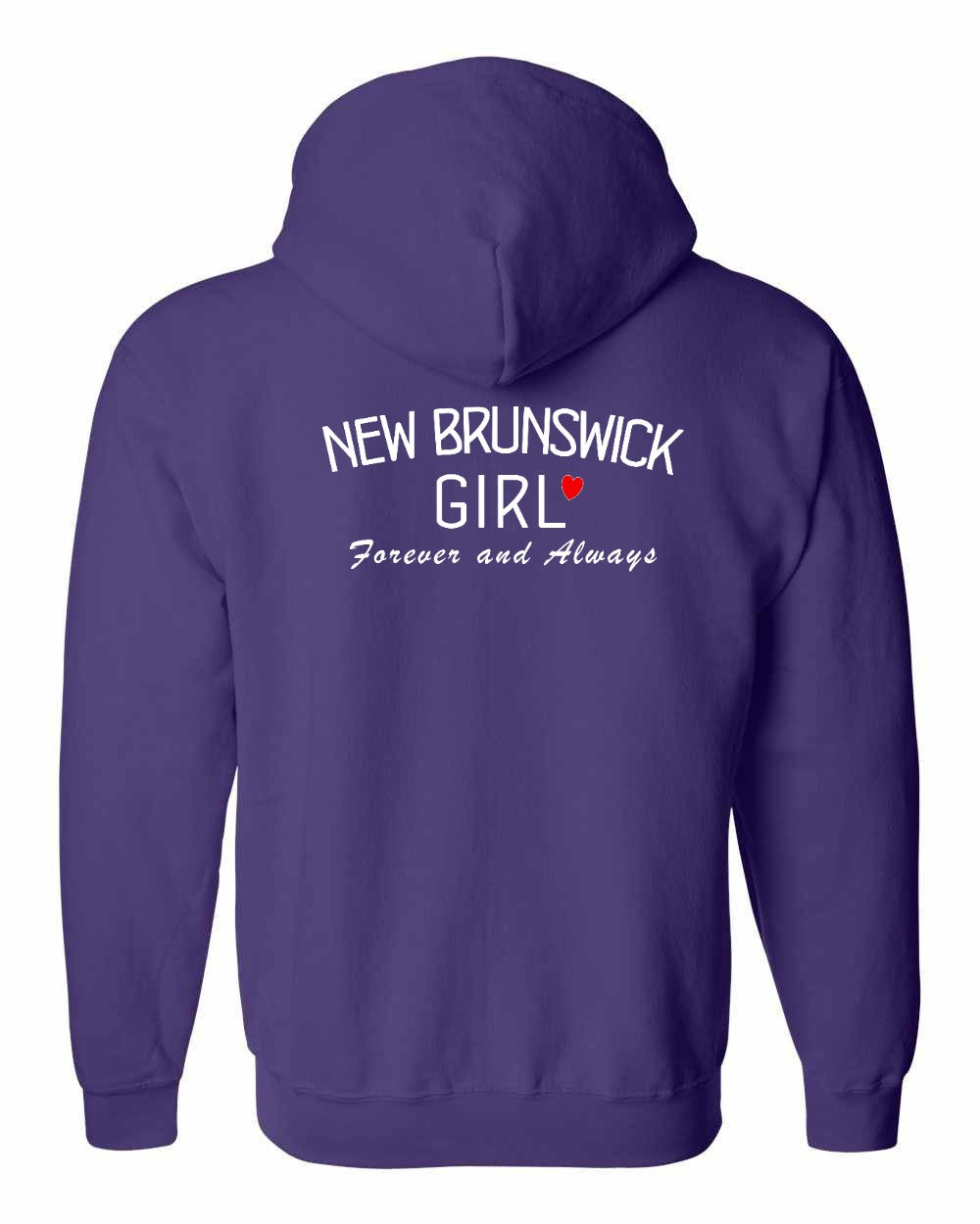 NB Girl Forever and Always Left Chest & Back Zip Hoodie