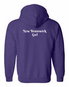 NB Girl Heart Dot Left Chest & Back Zip Hoodie - Unisex