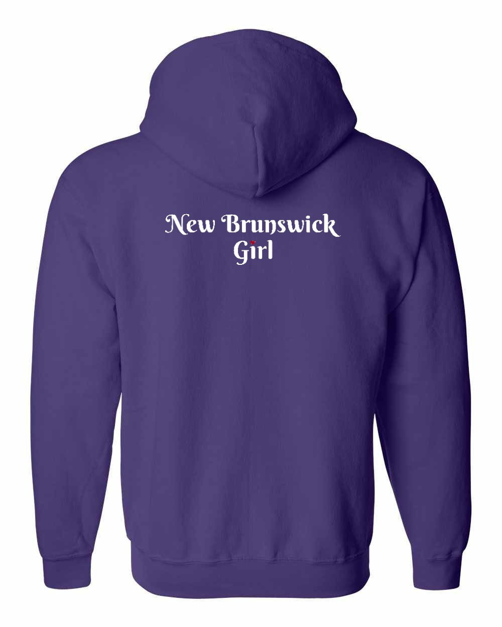 NB Girl Heart Dot Left Chest & Back Zip Hoodie - Unisex