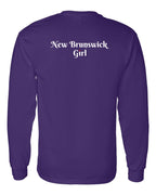 NB Girl Heart Dot Left Chest & Back Long Sleeve Tee - Unisex
