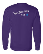 NB Guy Blue Left Chest and Back Long Sleeve Tee - Unisex