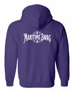 Maritime Swag Logo Left Chest and Back Zip Hoodie - Unisex