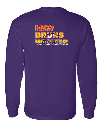 New Bruns Wicker Left Chest and Back Long Sleeve Tee