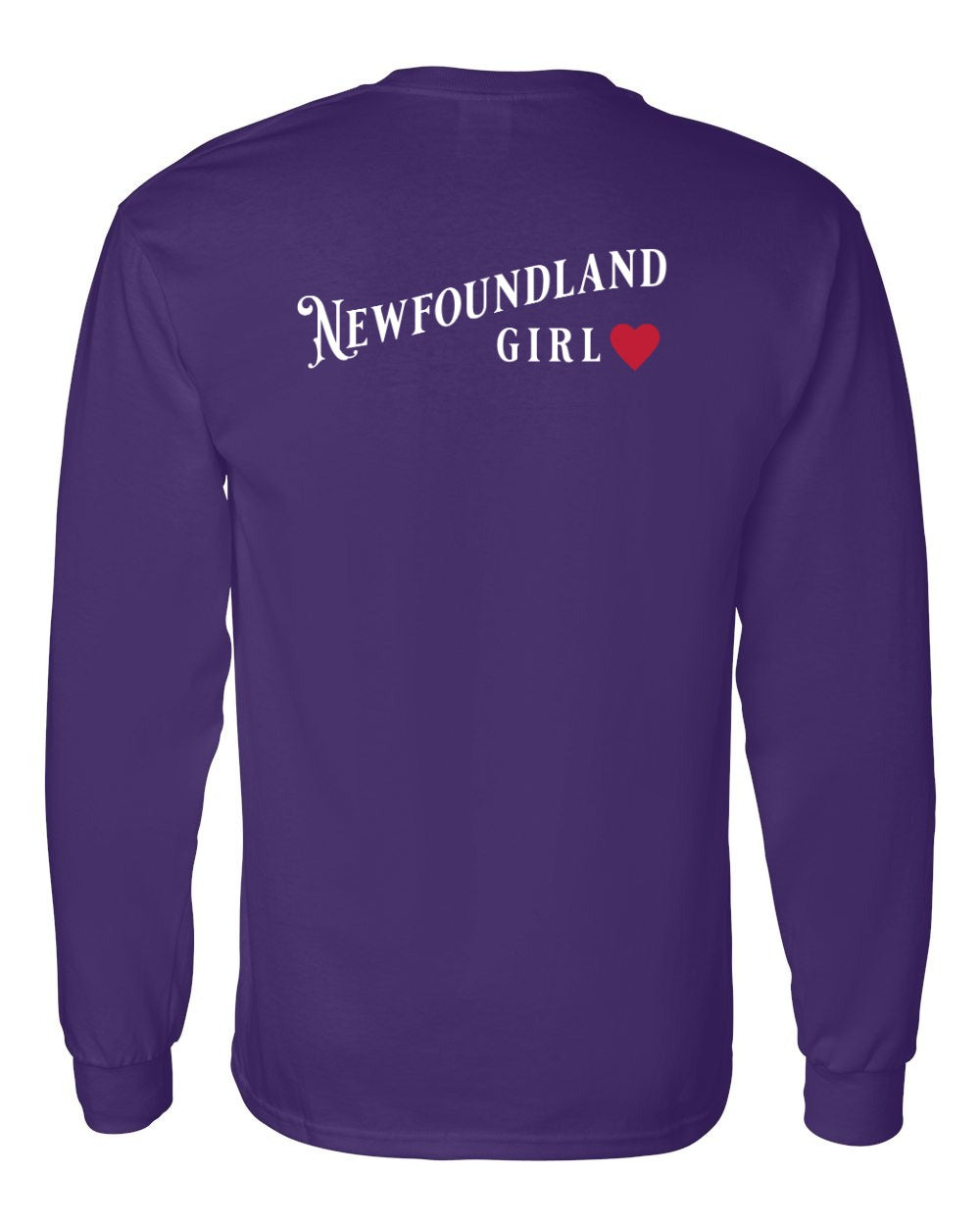 Newfoundland Girl Left Chest and Back Long Sleeve