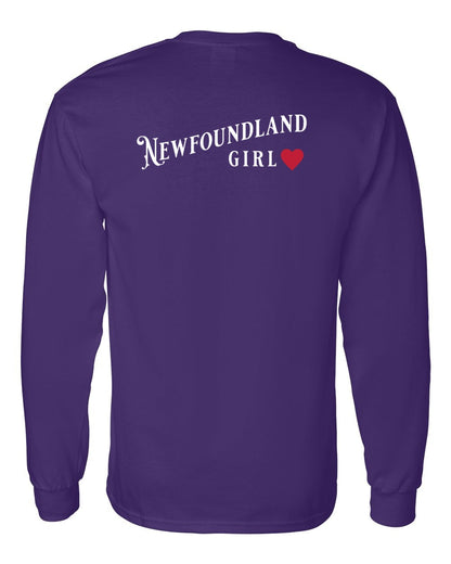 Newfoundland Girl Left Chest and Back Long Sleeve