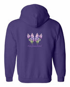 NFLD Lupins Left Chest and Back Zip Hoodie - Unisex