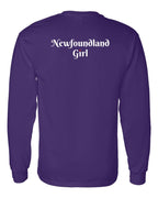 NFLD Girl Heart Dot Left Chest & Back Long Sleeve Tee - Unisex