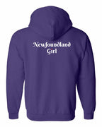 NFLD Girl Heart Dot Left Chest & Back Zip Hoodie - Unisex