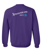 NFLD Guy Blue Left Chest and Back Crewneck Sweatshirt - Unisex